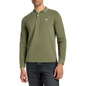 Lee Ls Pique Polo T-shirt voor heren, Mercantile Green, S Lee Ls Pique Polo T-shirt voor heren, Mercantile Green, S
