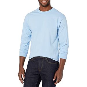 Hanes Beefy-T-shirt met lange mouwen voor heren, 2 stuks, met lange mouwen, 2 stuks, 2 stuks, Lichtblauw, S Hanes Beefy-T-shirt met lange mouwen voor heren, 2 stuks, met lange mouwen, 2 stuks, 2 stuks, Lichtblauw, S