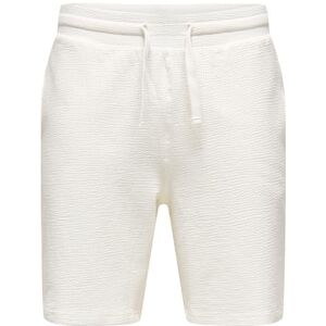 ONLY & SONS Shorts Onskian Life Seersucker - Wit 2XL ONLY & SONS Shorts Onskian Life Seersucker - Wit 2XL