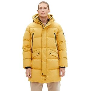 TOM TAILOR Heren-gerecyclede donsbuffer-parka met afneembare capuchon, 10533 gouden val, M TOM TAILOR Heren-gerecyclede donsbuffer-parka met afneembare capuchon, 10533 gouden val, M
