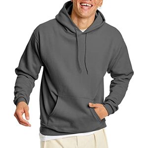 Hanes Heren EcoSmart Hoodie, Midweight Fleece, Pullover Hooded Sweatshirt, Rook Grijs, L Hanes Heren EcoSmart Hoodie, Midweight Fleece, Pullover Hooded Sweatshirt, Rook Grijs, L