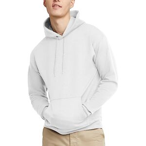 Hanes Heren EcoSmart Hoodie, Midweight Fleece, Pullover Hooded Sweatshirt, Wit, XL Hanes Heren EcoSmart Hoodie, Midweight Fleece, Pullover Hooded Sweatshirt, Wit, XL