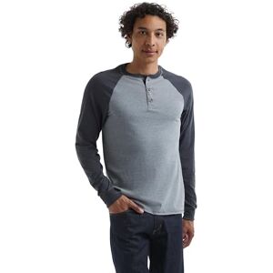 Hanes Heren=T-shirts, BeefyT Henley shirts, katoenen herenshirts met lange mouwen, S Hanes Heren=T-shirts, BeefyT Henley shirts, katoenen herenshirts met lange mouwen, S