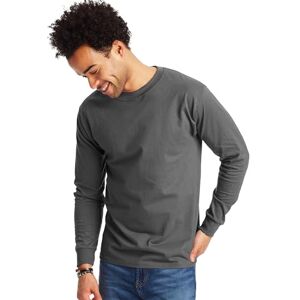 Hanes Beefy herenshirt met lange mouwen (keuze uit 1 en 2 stuks), 3XL Hanes Beefy herenshirt met lange mouwen (keuze uit 1 en 2 stuks), 3XL