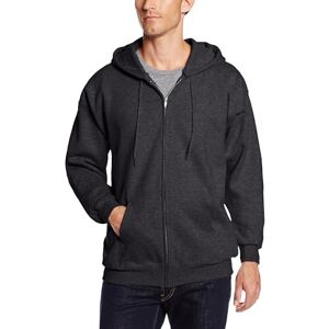 Hanes Men's Full Zip Ultimate Heavyweight Fleece Hoodie, Charcoal Heather, Small Hanes Men's Full Zip Ultimate Heavyweight Fleece Hoodie, Charcoal Heather, Small