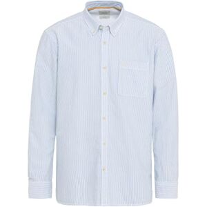 camel active Oxford gestreept overhemd voor heren van duurzaam biologisch katoen, blauw-wit, M camel active Oxford gestreept overhemd voor heren van duurzaam biologisch katoen, blauw-wit, M