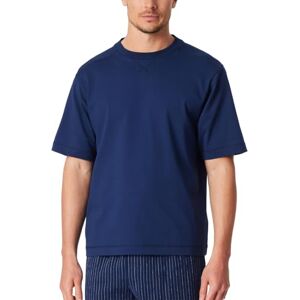 Schiesser Heren slaapshirt T-shirt ronde hals single-jersey Mix + Relax, Donkerblauw, 54 Schiesser Heren slaapshirt T-shirt ronde hals single-jersey Mix + Relax, Donkerblauw, 54