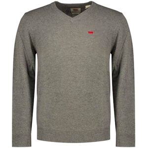 Levi's Herentrui met V-hals en V-hals, Mid Tone Grey Heathe, M Levi's Herentrui met V-hals en V-hals, Mid Tone Grey Heathe, M