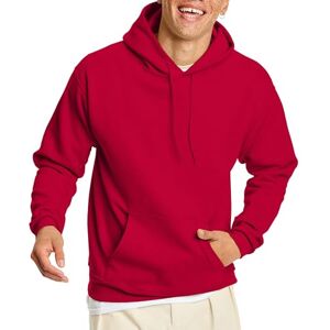 Hanes Heren EcoSmart Hoodie, Midweight Fleece, Pullover Hooded Sweatshirt, Diep Rood, L Hanes Heren EcoSmart Hoodie, Midweight Fleece, Pullover Hooded Sweatshirt, Diep Rood, L