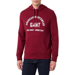 GANT Bedrukte grafische hoodie, Plumped Rood, M GANT Bedrukte grafische hoodie, Plumped Rood, M