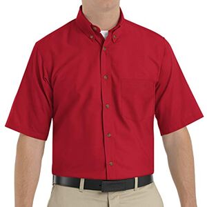 Red Kap Poplin jurk voor heren met korte mouwen, Rood, XXL Lang Red Kap Poplin jurk voor heren met korte mouwen, Rood, XXL Lang