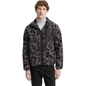 Tom Tailor Denim Heren 1046918 jas, 38390-Night Grey Big Pixel Print, L, 38390 Night Grey Big Pixel Print, L Tom Tailor Denim Heren 1046918 jas, 38390-Night Grey Big Pixel Print, L, 38390 Night Grey Big Pixel Print, L