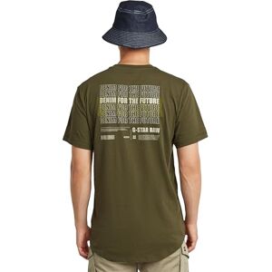 G-STAR Heren Lash Back Gr R T T-shirt, groen (Shadow Olive D26043-c372-b230), M G-STAR Heren Lash Back Gr R T T-shirt, groen (Shadow Olive D26043-c372-b230), M