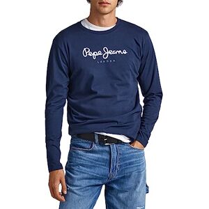 Pepe Jeans Heren Tshirt Eggo long, Marineblauw, L Pepe Jeans Heren Tshirt Eggo long, Marineblauw, L