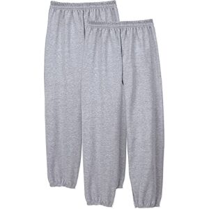 Hanes Men's Eco Smart Fleece Sweatpant, Light Steel, X-Large (Pack of 2) Hanes Men's Eco Smart Fleece Sweatpant, Light Steel, X-Large (Pack of 2)