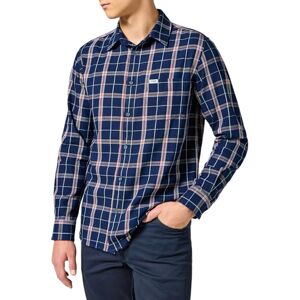 Wrangler 1 x shirt voor heren, Rood Indigo, M Wrangler 1 x shirt voor heren, Rood Indigo, M