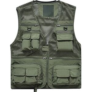 Freiesoldaten Mannen Outdoor Vest Multi Zakken Hollow Out Camping Vissen Fotografie Vest Casual Uitloper