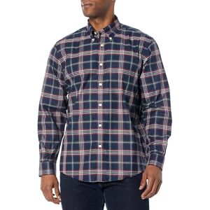 Brooks Brothers Heren strijkvrij sportshirt met lange mouwen en knoopsluiting, Marine Tartan, M Brooks Brothers Heren strijkvrij sportshirt met lange mouwen en knoopsluiting, Marine Tartan, M