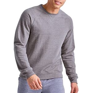 Hanes Men's Crewneck Sweatshirt, Tri-Blend French Terry, Black 50R Pe Heather, Large Hanes Men's Crewneck Sweatshirt, Tri-Blend French Terry, Black 50R Pe Heather, Large