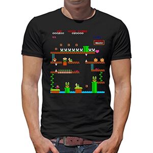 TShirt-People Retro Mario 1UP T-shirt heren Donkey, zwart, XXL