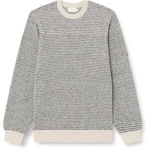 CASUAL FRIDAY Cfkarl Jaquard Crew Neck Gebreide trui voor heren, 114201/ecru, XXL CASUAL FRIDAY Cfkarl Jaquard Crew Neck Gebreide trui voor heren, 114201/ecru, XXL