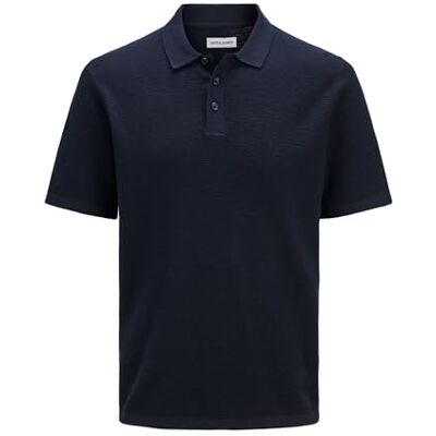 JACK & JONES Jjegeorge Knit Polo Ss Pls Plus Size, navy blazer, 5XL JACK & JONES Jjegeorge Knit Polo Ss Pls Plus Size, navy blazer, 5XL