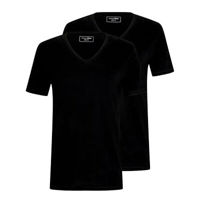 Tom Tailor Denim Mannen Basic T-shirt in dubbele verpakking 1025934, 29999 Black, S Tom Tailor Denim Mannen Basic T-shirt in dubbele verpakking 1025934, 29999 Black, S