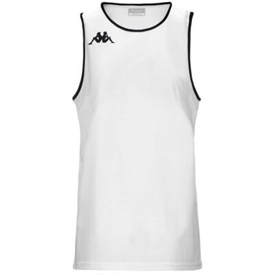 Kappa XXXL Wit Basketbalshirt - Kleding Kappa XXXL Wit Basketbalshirt - Kleding