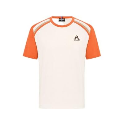 Le Coq Sportif Heritage Sp Tee Ss N°1 M Orange Camuset/heren T-Shirt Le Coq Sportif Heritage Sp Tee Ss N°1 M Orange Camuset/heren T-Shirt