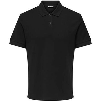 Only & Sons Onsben Reg Ss Polo Shirt, zwart, M Only & Sons Onsben Reg Ss Polo Shirt, zwart, M