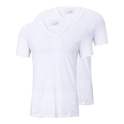 Tom Tailor Denim Mannen T-shirt in dubbele verpakking 1011049, 20000 White, XL Tom Tailor Denim Mannen T-shirt in dubbele verpakking 1011049, 20000 White, XL