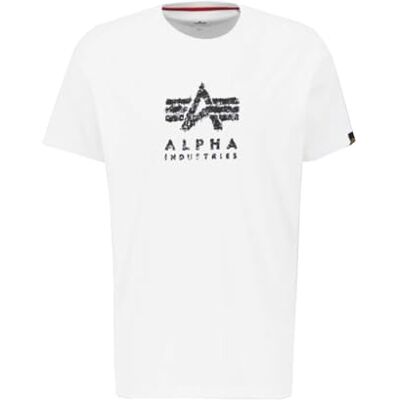 Alpha Grunge Logo T-shirt voor heren White Alpha Grunge Logo T-shirt voor heren White