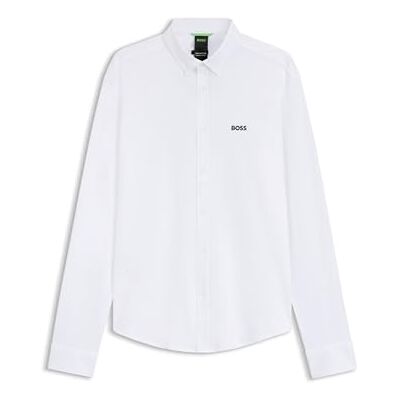 Boss Herenshirt, wit 100, XXL Boss Herenshirt, wit 100, XXL