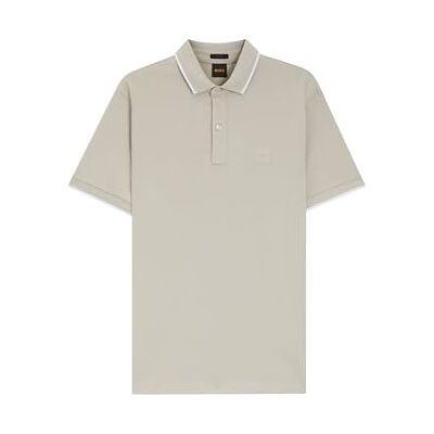 Boss heren polo, Open Grey 070, S Boss heren polo, Open Grey 070, S