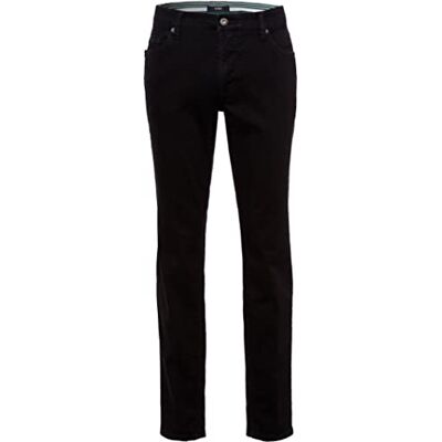EUREX by Brax Heren Luke Denim Perfect Flex Jeans, Zwart, 46 EUREX by Brax Heren Luke Denim Perfect Flex Jeans, Zwart, 46