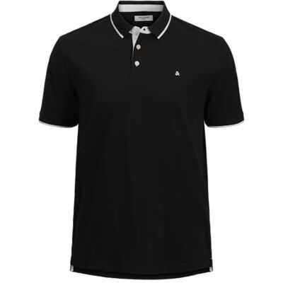 JACK & JONES Jjepaulos Polo Ss Noos Ps heren Polo Gerecycled materiaal, losse pasvorm, polokraag, korte mouwen, effen kleur, ademend, instapper, basisstijl JACK & JONES Jjepaulos Polo Ss Noos Ps heren Polo Gerecycled materiaal, losse pasvorm, polokraag, korte mouwen, effen kleur, ademend, instapper, basisstijl
