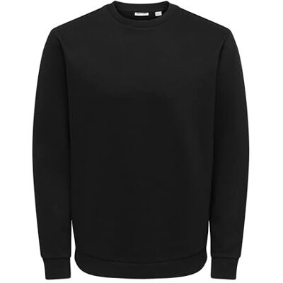 Only & Sons Onsceres Life Crew Neck Noos sweatshirt voor heren, zwart, M Only & Sons Onsceres Life Crew Neck Noos sweatshirt voor heren, zwart, M