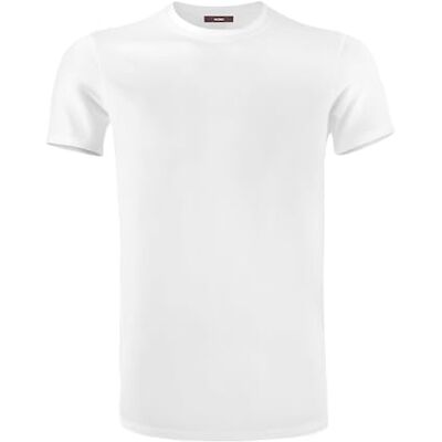 Womo Casual ondergoed T-shirt MC hals of wit, Wit, S/XXL Womo Casual ondergoed T-shirt MC hals of wit, Wit, S/XXL