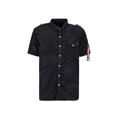 Alpha Camo Shirt S T-Shirt voor heren Black Camo Alpha Camo Shirt S T-Shirt voor heren Black Camo