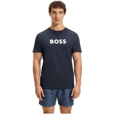 Boss Heren Beach_T_Shirt, Open Green 351, XS Boss Heren Beach_T_Shirt, Open Green 351, XS