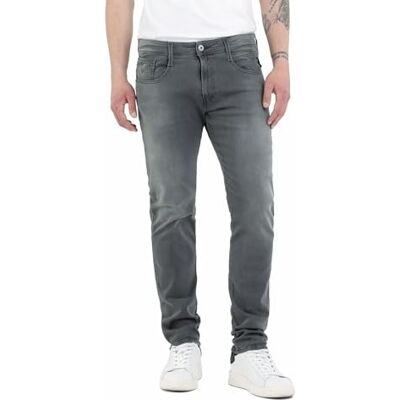 Replay heren Slim Jeans M914 Anbass Black Power Stretch Denim Replay heren Slim Jeans M914 Anbass Black Power Stretch Denim