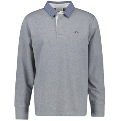 GANT Reg Chambray Heavy Rugger heren Polo GANT Reg Chambray Heavy Rugger heren Polo