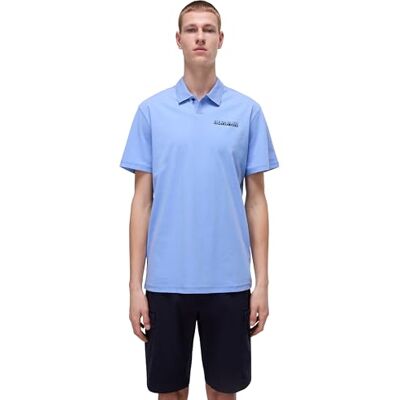 Napapijri Man Egeas Jersey poloshirt met korte mouwen BLAUWE BLOEM L Napapijri Man Egeas Jersey poloshirt met korte mouwen BLAUWE BLOEM L