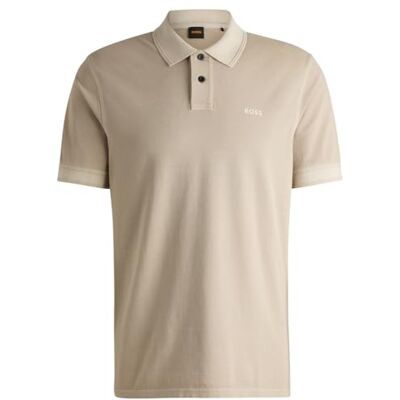Boss Prime poloshirt voor heren, Lichtbeige271, 6XL Boss Prime poloshirt voor heren, Lichtbeige271, 6XL