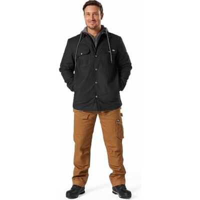 Dickies Fleece Hooded Duck Shirt Jack Relaxed heren Jas Dickies Fleece Hooded Duck Shirt Jack Relaxed heren Jas