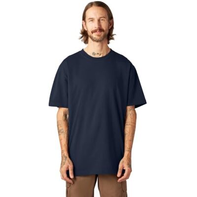 Dickies Heren T-shirt met korte mouwen en zware ronde hals, Donkere marine, L Dickies Heren T-shirt met korte mouwen en zware ronde hals, Donkere marine, L