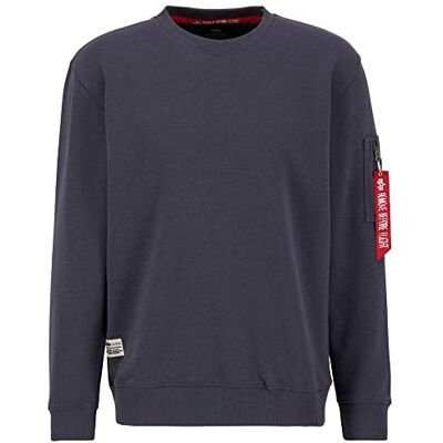 Alpha USN Blood Chit Sweatshirt voor Mannen Greyblack Alpha USN Blood Chit Sweatshirt voor Mannen Greyblack