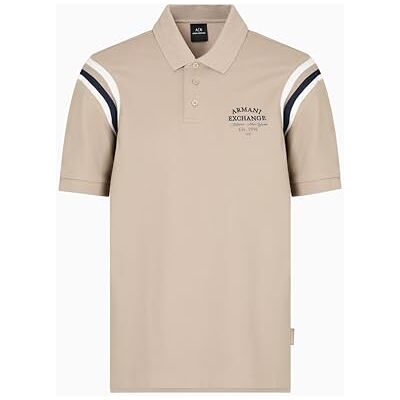 Giorgio Armani Utility Edge, Color Contrast Armhole Stripes, Embroidered Logo heren polo shirt Giorgio Armani Utility Edge, Color Contrast Armhole Stripes, Embroidered Logo heren polo shirt