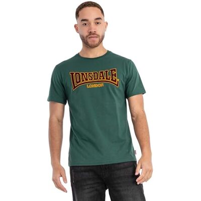 Lonsdale London Classic Slimfit T-shirt voor heren, Groen, M Lonsdale London Classic Slimfit T-shirt voor heren, Groen, M