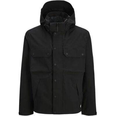 JACK & JONES Heren Jprccreagan Tech Regenjas, zwart, x_l, zwart, XL JACK & JONES Heren Jprccreagan Tech Regenjas, zwart, x_l, zwart, XL